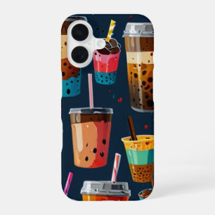 FUNDA PARA iPhone 16 TAZAS DE CAFÉ HELADO