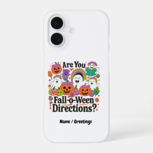 Funda Para iPhone 16 ¿Te Caes O Ween Direcciones Docente Halloween