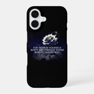 Funda Para iPhone 16 "Te traicionas a ti mismo – Cita de Rosa Oscura so