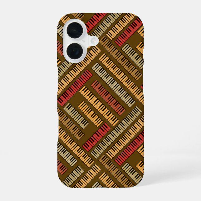 Funda Para iPhone 16 Teclas de Piano (Reverso )