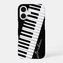 Funda Para iPhone 16 Teclas de Piano | En ángulo | Personalizables