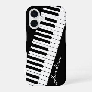 Funda Para iPhone 16 Teclas de Piano En ángulo Personalizables