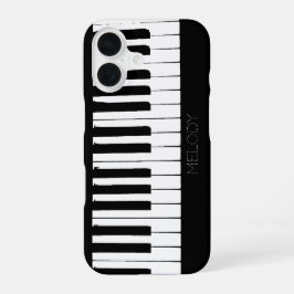 Funda Para iPhone 16 Teclas de piano | Vertical | Personalizable