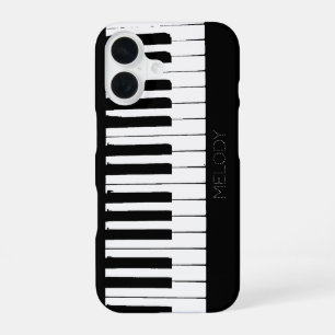 Funda Para iPhone 16 Teclas de piano Vertical Personalizable