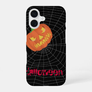 Funda Para iPhone 16 telaraña en negro