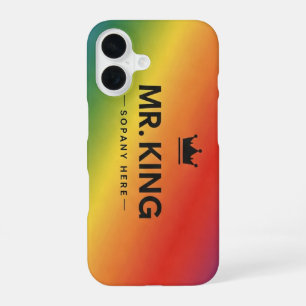 Funda Para iPhone 16 Temas del Rey de Fundas para Teléfonos Negocios