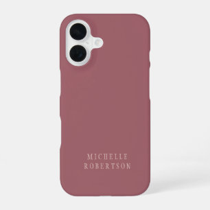 Funda Para iPhone 16 Tendencia Rosa Dust Gold Creative Clásica Única