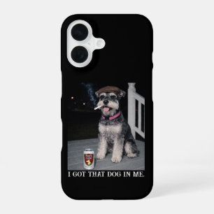 Funda Para iPhone 16 Tengo Ese Perro Dentro De Mí, Miniatura Schnauzer
