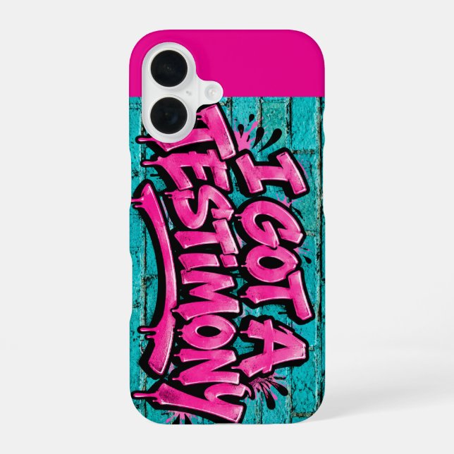Funda Para iPhone 16 Tengo un testimonio  (Reverso )