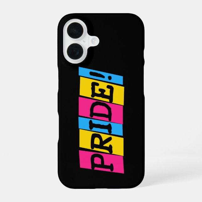 Funda Para iPhone 16 texto de Orgullo Pansexual (Reverso )