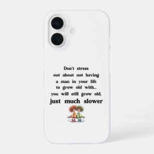 Funda Para iPhone 16 Texto gracioso sobre mujeres y hombres