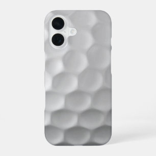 Funda Para iPhone 16 Textura de Bola de Golf Blanca con Hoyuelos