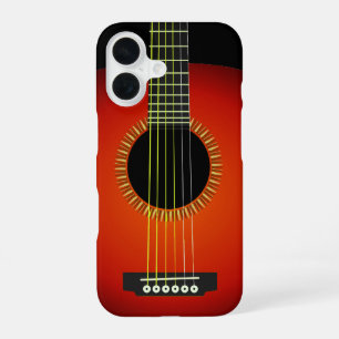 Funda Para iPhone 16 Textura de fondo de guitarra