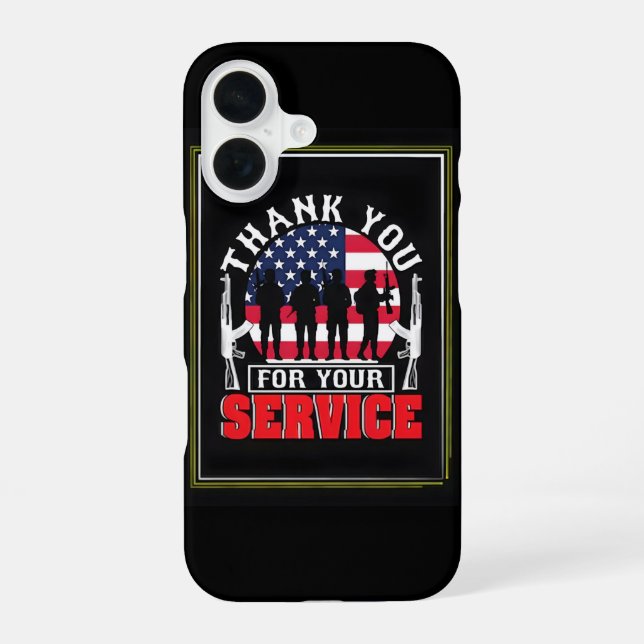 Funda Para iPhone 16 Thank You for Your Service: Veterans Day 2025  (Reverso )