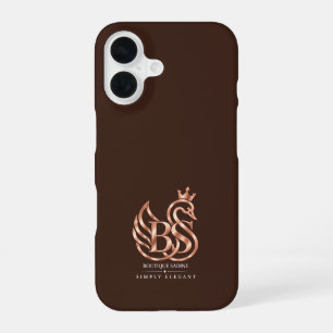 Funda Para iPhone 16 The Graceful Swan Minimalista Rich Espresso iPhone