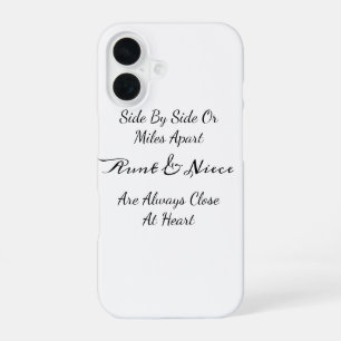 Funda Para iPhone 16 Tía y Sobrina - Cita: Juntas o Separadas por Milla