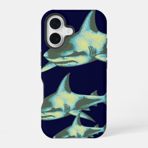 Funda Para iPhone 16 tiburón, animales salvajes