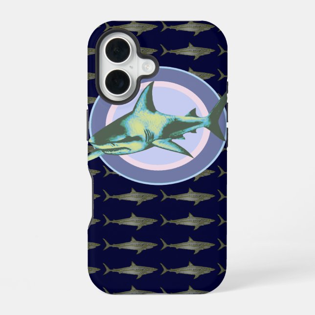Funda Para iPhone 16 tiburones cool 3g (Reverso )