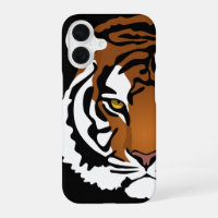 Tigre, gato salvaje en negro
