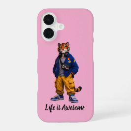 Funda Para iPhone 16 Tigre Genial en Arte de Ropa Urbana - Tigre de Est