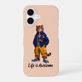Funda Para iPhone 16 Tigre Genial en Arte de Ropa Urbana - Tigre de Est
