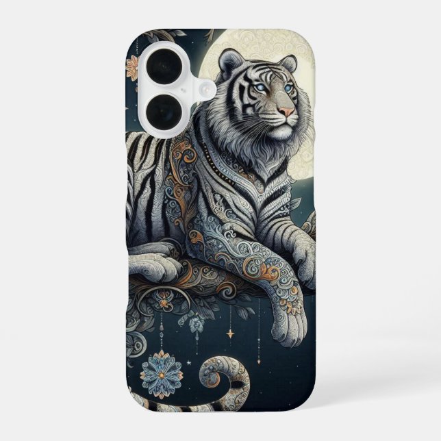 Funda Para iPhone 16 Tigre Místico  (Reverso )