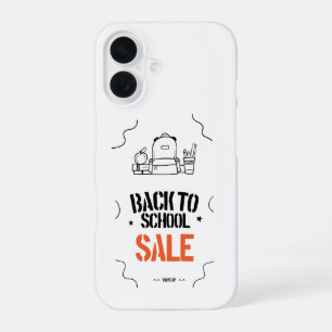 Funda Para iPhone 16 Tipografía de Regreso a la Escuela