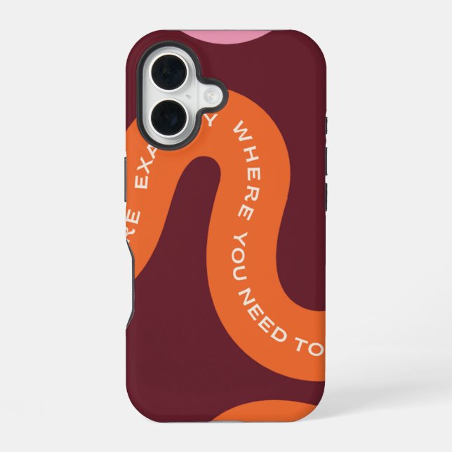 Funda Para iPhone 16 Tipografía Estética (Reverso )