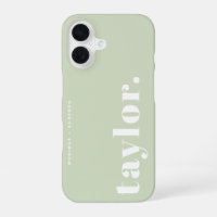 Tipografía retro verde de la menta personalizada