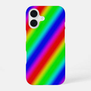 Funda Para iPhone 16 Tiras arco iris - Patrón