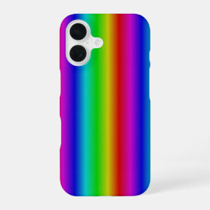 Funda Para iPhone 16 Tiras arco iris - Patrón