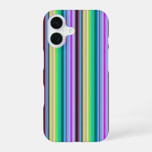 Funda Para iPhone 16 Tiras arco iris - Patrón