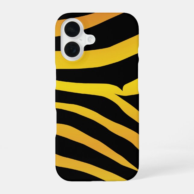Funda Para iPhone 16 Tiras de tigre (Reverso )