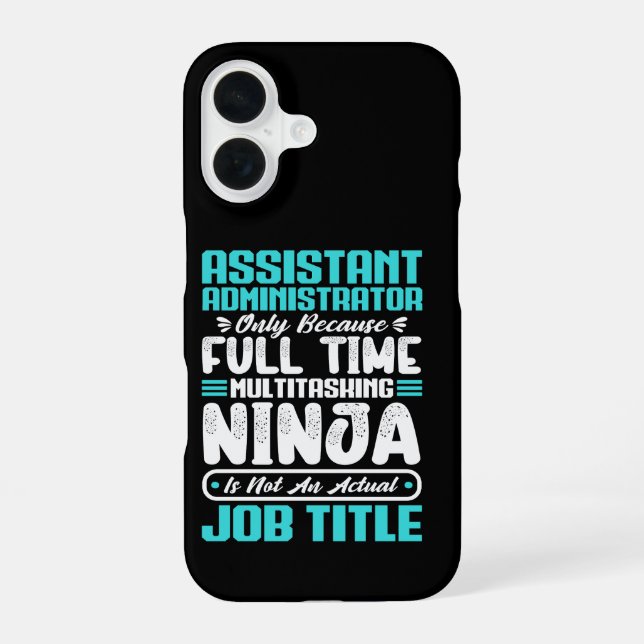 Funda Para iPhone 16 Título de trabajo Asistente Administrador Multitar (Reverso )