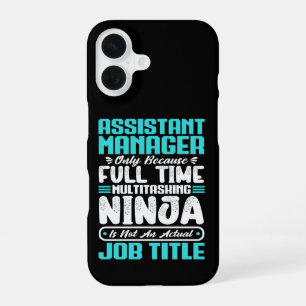 Funda Para iPhone 16 Título de trabajo de subgerente regalo de trabajo 