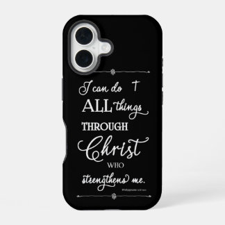 Funda Para iPhone 16 Todas las cosas por medio de Cristo - Filipenses 4