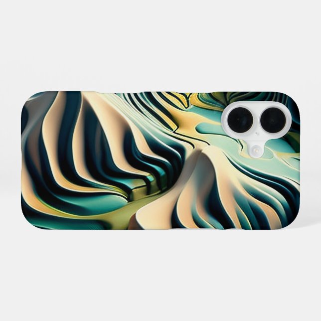Funda Para iPhone 16 Topographic Currents (Reverso Horizontal)