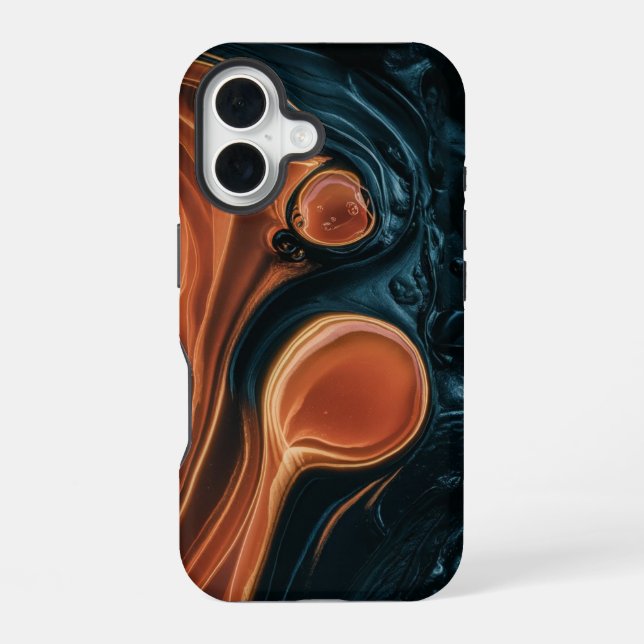 Funda Para iPhone 16 Torbellino abstracto (Reverso )