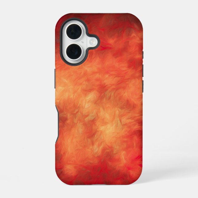 Funda Para iPhone 16 Tormenta de Fuego (Reverso )