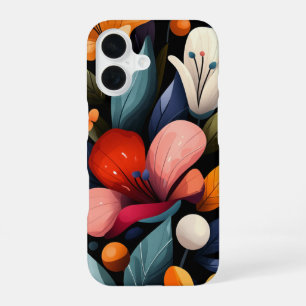 Funda Para iPhone 16 Tormenta de Pétalos Quemados
