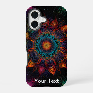 Funda Para iPhone 16 Torno de Mandala Vibrante: OtterBox