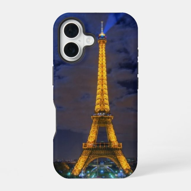 Funda Para iPhone 16 Torre Eiffel (Reverso )