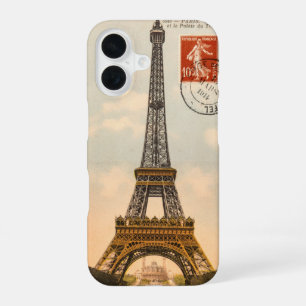 Funda Para iPhone 16 Torre Eiffel Vintage