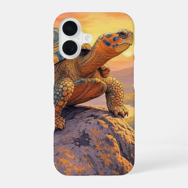 Funda Para iPhone 16 Tortuga del desierto  (Reverso )