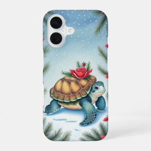 Funda Para iPhone 16 Tortuga Plana Festiva de Vacaciones