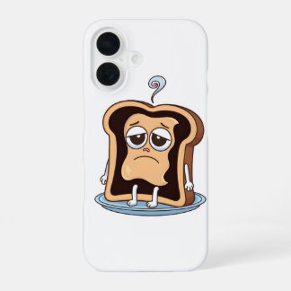 Funda Para iPhone 16 Tostada quemada con crisis existencial