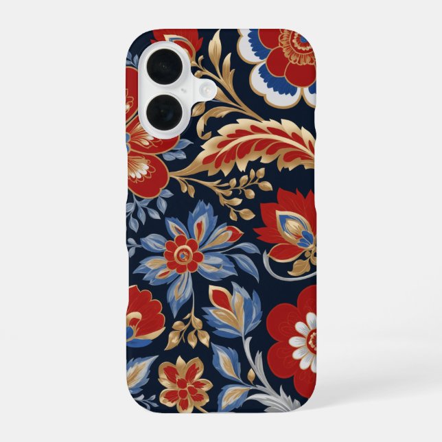 Funda Para iPhone 16 tradición popular rusa (Reverso )