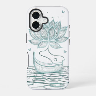 Funda Para iPhone 16 Tranquil Lotus & Om - Inspirado en Zen