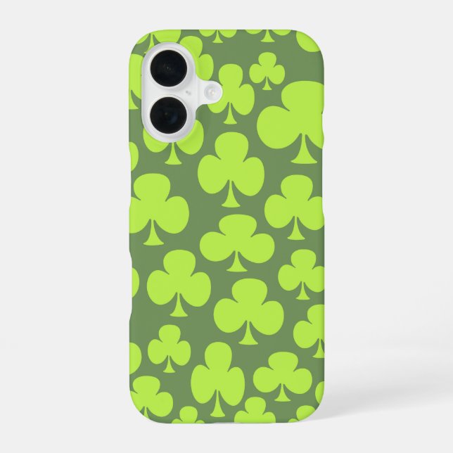 Funda Para iPhone 16 Trébol (Reverso )