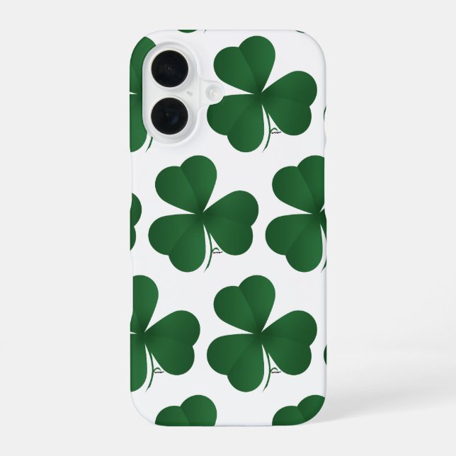 Funda Para iPhone 16 Trébol grande (Reverso )